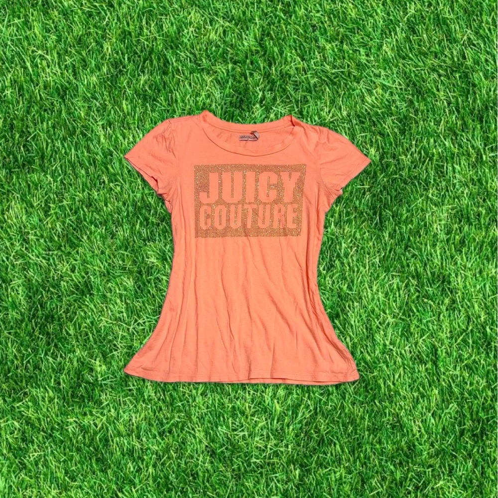vtg y2k juicy couture rhinestone baby tee